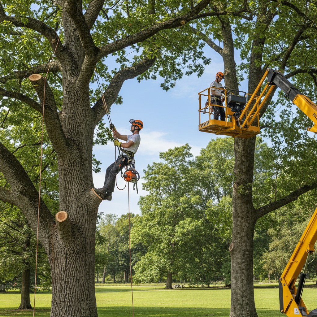 Potatura alberi ad alto fusto