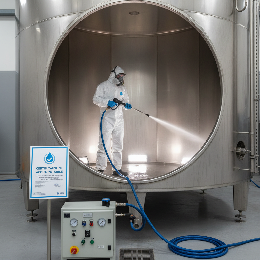 Pulizia cisterne, serbatoi e autoclavi
